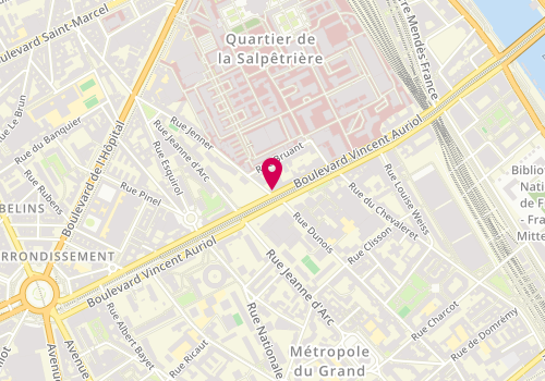Plan de Le Saint Claude, 80 boulevard Vincent Auriol, 75013 Paris