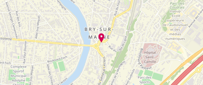 Plan de La Navette de Bry, 1 place Daguerre, 94360 Bry-sur-Marne