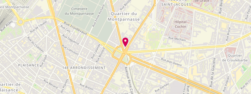 Plan de Le Cibiche, 110 avenue Denfert Rochereau, 75014 Paris