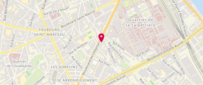 Plan de ABDERRAHIM Mohamed, 115 Boulevard de l'Hôpital, 75013 Paris