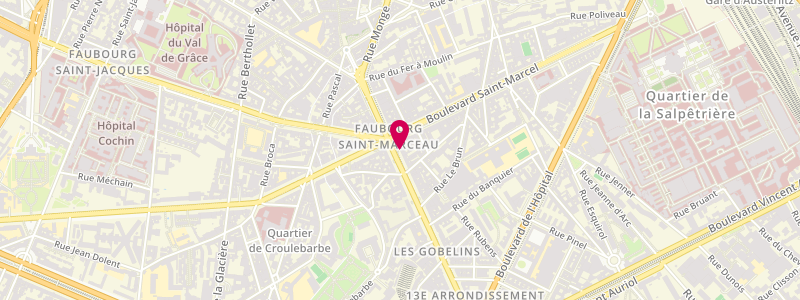 Plan de Le Tabarium, 27 avenue des Gobelins, 75013 Paris