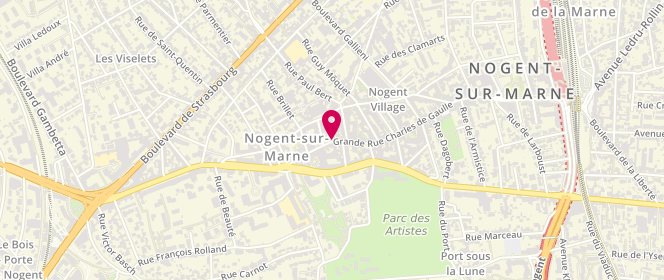 Plan de La Civette de Nogent, 93 grande Rue Charles de Gaulle, 94130 Nogent-sur-Marne
