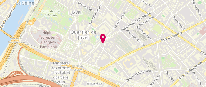 Plan de Le Boyard, 117 avenue Félix Faure, 75015 Paris