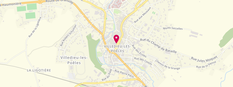 Plan de Le Centre, 21 place de la République, 50800 Villedieu-les-Poêles-Rouffigny