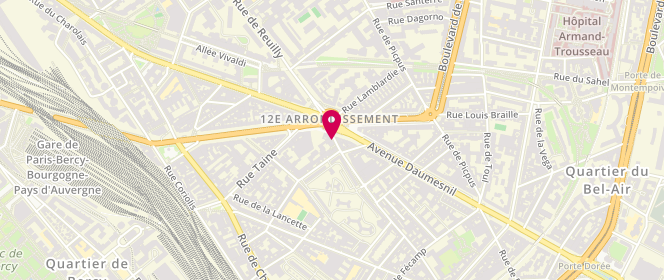 Plan de Le Saint-Claude, 101 Rue Claude Decaen, 75012 Paris