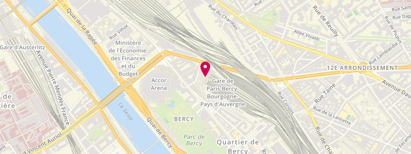 Plan de Kiosque Tgv Bercy, 48 Bis Boulevard de Bercy, 75012 Paris