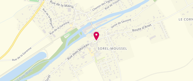 Plan de Auberge de la Place, 2 place Firmin Didot, 28260 Sorel-Moussel