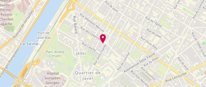Plan de La Civette Saint Charles, 158 Rue Saint Charles, 75015 Paris