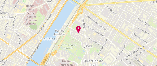 Plan de Le Comptoir du Parc, 20 Rue Cauchy, 75015 Paris