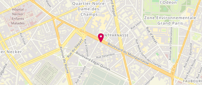 Plan de Le Brazza, 86 Boulevard du Montparnasse, 75014 Paris