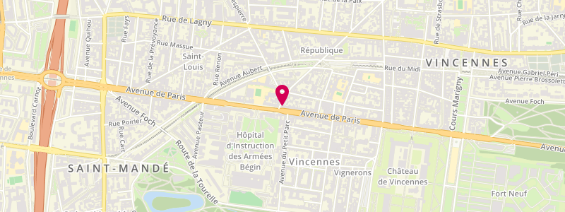 Plan de Le Berault, 94 Av. De Paris, 94300 Vincennes