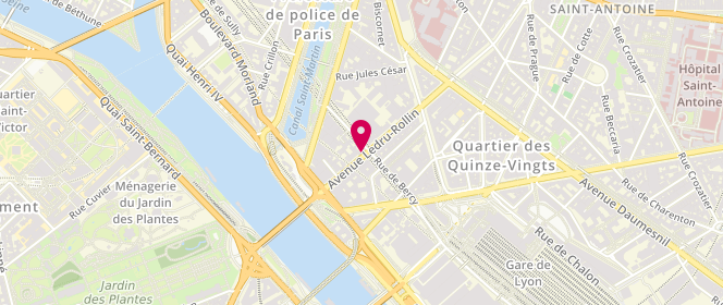 Plan de Café de la Seine, 21 avenue Ledru Rollin, 75012 Paris