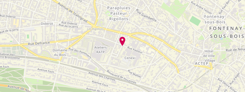 Plan de Le Regina, 73 Rue Pasteur, 94120 Fontenay-sous-Bois