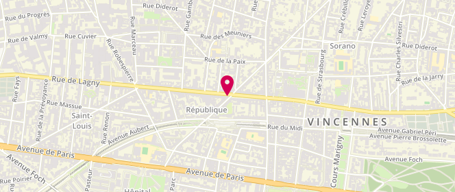 Plan de La Brazza, 141 Rue de Fontenay, 94300 Vincennes