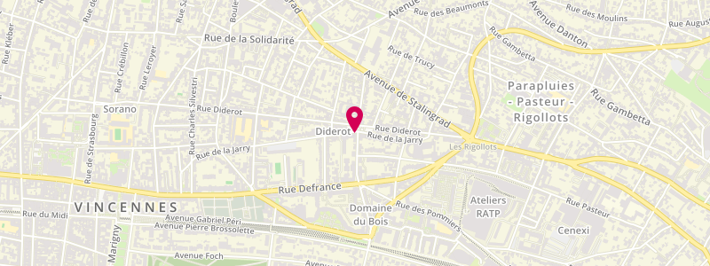 Plan de Le Royal, 140 Rue de la Jarry, 94300 Vincennes