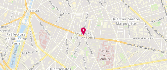 Plan de Le Balto, 147 Rue du Faubourg Saint-Antoine, 75011 Paris