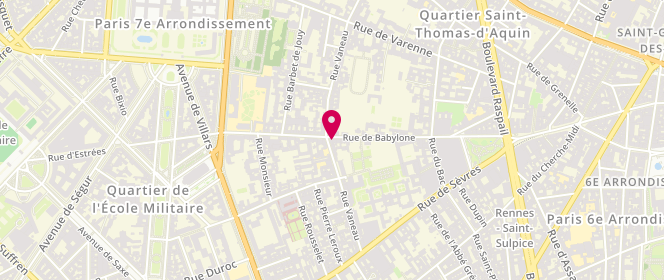 Plan de Brasserie des Ministères, 43 Rue Vaneau, 75007 Paris