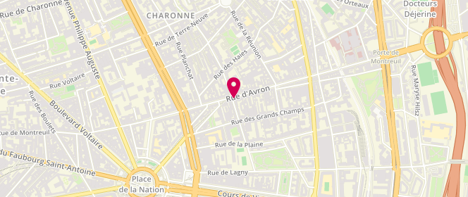 Plan de Le Jean Bart, 32 Rue d'Avron, 75020 Paris