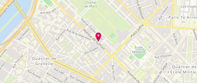 Plan de Chez Gustave, 61 avenue de Suffren, 75007 Paris