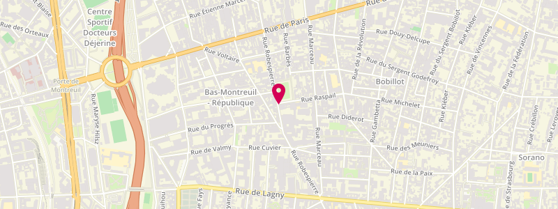 Plan de Le Ninas, 61 Rue Robespierre, 93100 Montreuil
