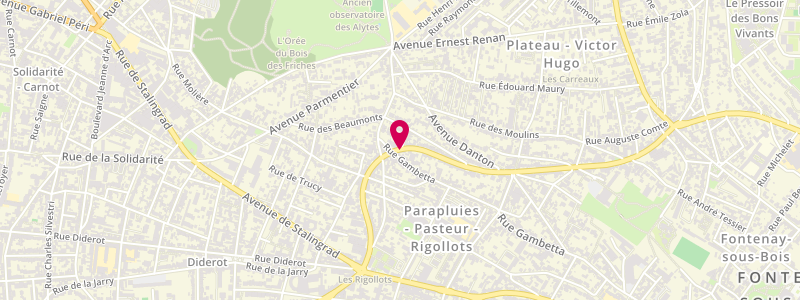 Plan de Le Narval, 88 avenue de la République, 94120 Fontenay-sous-Bois