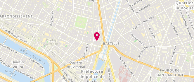 Plan de Civette de la Bastille, 4 Rue de la Bastille, 75004 Paris