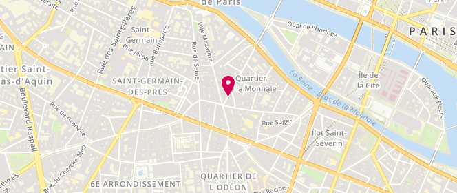 Plan de Les Gagnants, 53 Rue Dauphine, 75006 Paris