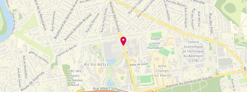 Plan de L'Harmonie, 1 Avenue des Pyramides, 77420 Champs-sur-Marne