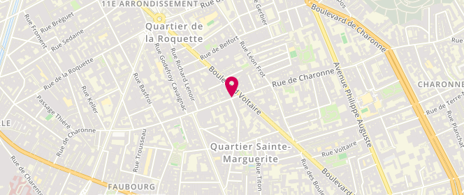 Plan de Le Normandie, 109 Rue Charonne, 75011 Paris