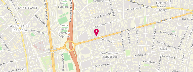 Plan de Le Calumet, 248 Rue de Paris, 93100 Montreuil
