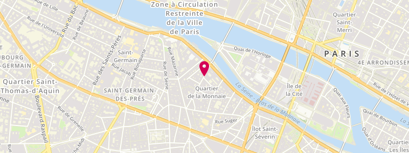 Plan de Café Dauphine, 17 Rue Dauphine, 75006 Paris