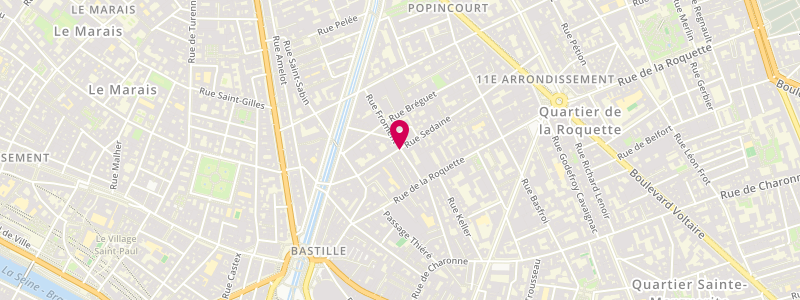Plan de APSARA, 30 Bis Rue Sedaine, 75011 Paris