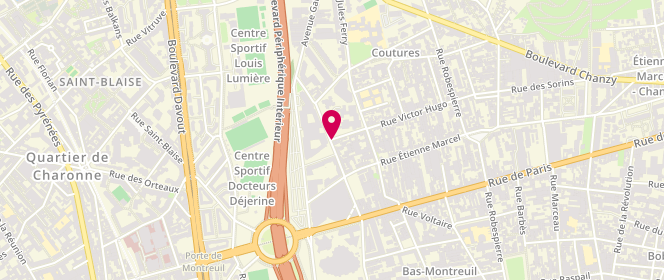 Plan de Le Narval, 22 Rue Edouard Vaillant, 93170 Bagnolet