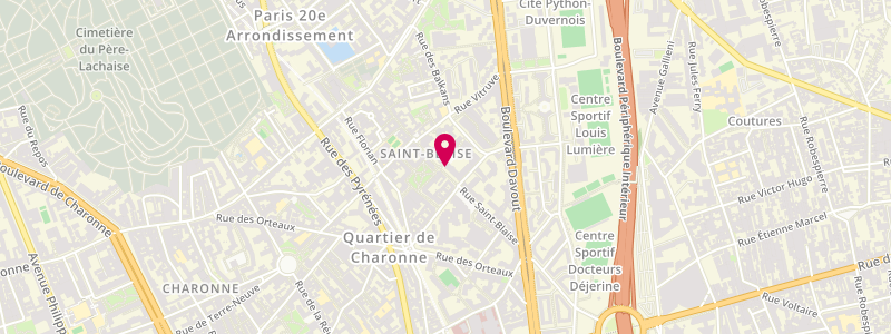 Plan de L'Obélisque, 41 Rue Saint-Blaise, 75020 Paris