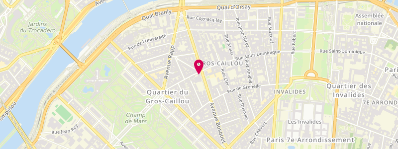 Plan de Le Campanella, 18 avenue Bosquet, 75007 Paris
