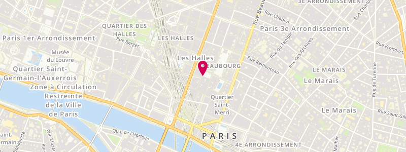 Plan de Le Pompidou, 4 place Edmond Michelet, 75004 Paris