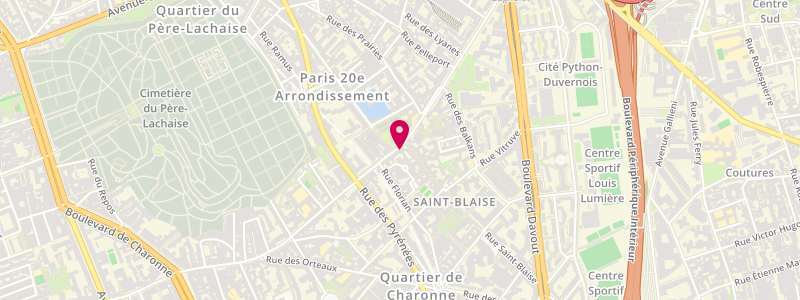 Plan de Brasserie Tabac Saint Germain, 120 Rue de Bagnolet, 75020 Paris