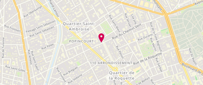 Plan de Le Royal Parmentier, 17 Avenue Parmentier, 75011 Paris