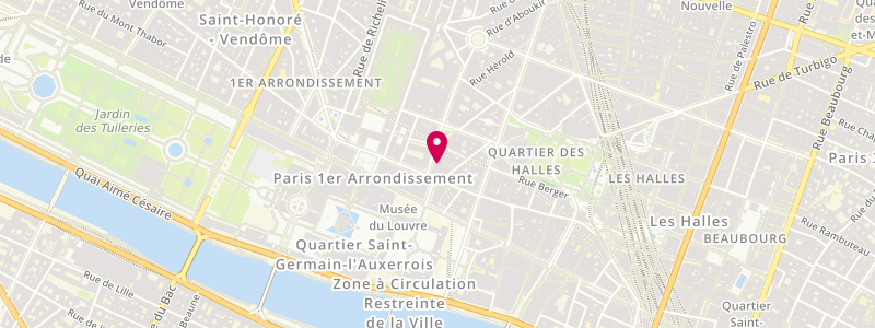 Plan de Le Petit Flore, 6 Rue Croix des Petits Champs, 75001 Paris