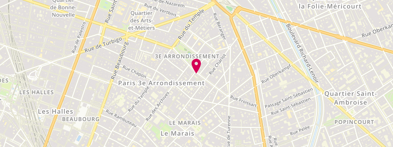Plan de Le Lutetia, 43 Rue de Bretagne, 75003 Paris