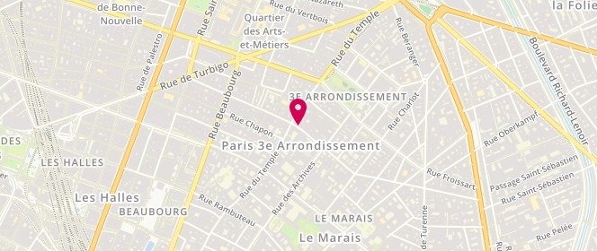 Plan de Le Savoie, 46 Rue Pastourelle, 75003 Paris
