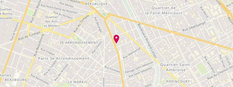 Plan de Le Brazza, 10 Boulevard du Temple, 75011 Paris