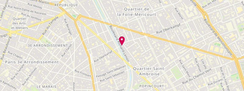 Plan de Le Lutetia, 36 Rue Oberkampf, 75011 Paris