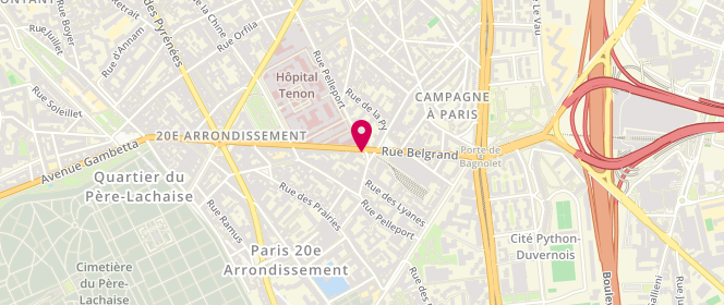 Plan de MESSAOUD Abdennour, 42 Bis Rue Belgrand, 75020 Paris