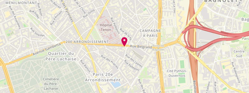 Plan de MESSAOUD Abdennour, 42 Bis Rue Belgrand, 75020 Paris