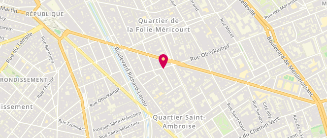 Plan de Le Prospere, 60 Rue Oberkampf, 75011 Paris