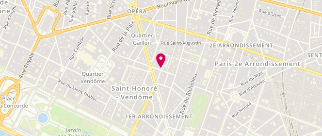 Plan de Le Ventadour, 46 Rue des Petits Champs, 75002 Paris