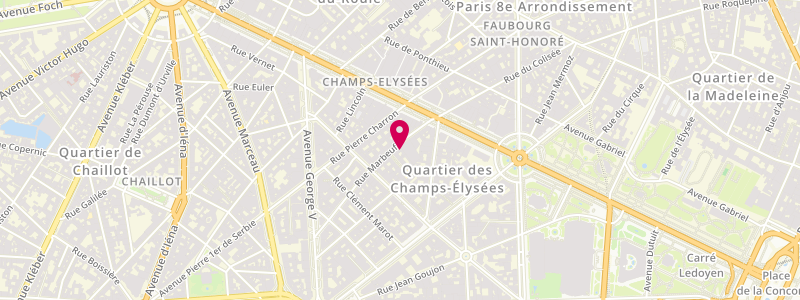 Plan de Le Marbeuf, 30 Rue Marbeuf, 75008 Paris