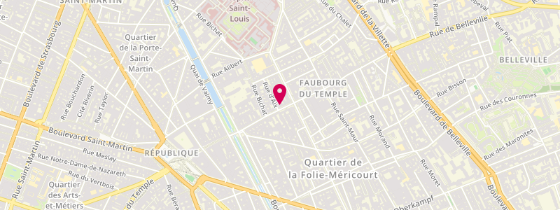Plan de Le Rouergue, 59 Rue du Faubourg du Temple, 75010 Paris