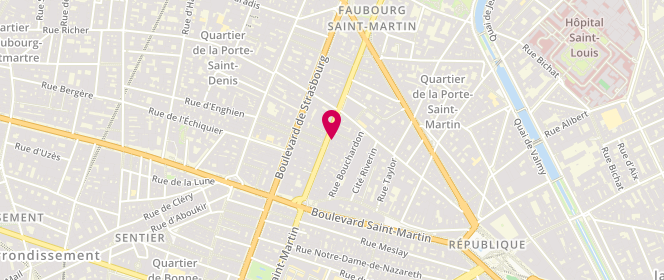 Plan de Le Ninas, 52 Rue du Faubourg Saint-Martin, 75010 Paris
